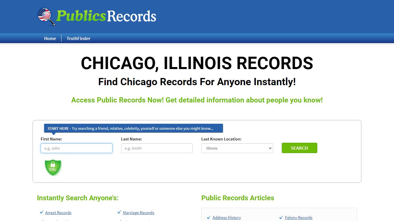 Find Chicago, Illinois Records!